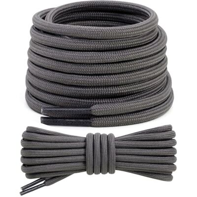 Stepace 2 Paires Lacets Ronds 4,5 mm Lacets Renforcés et Résistants pour Bottines, Chaussures de Randonnée, Chaussures de Travail, Chaussures de Marche Gray 100 Stepace 2 Paires Lacets Ronds 4,5 mm Lacets Renforcés et Résistants pour Bottines, Chaussures de Randonnée, Chaussures de Travail, Chaussures de Marche Gray 100