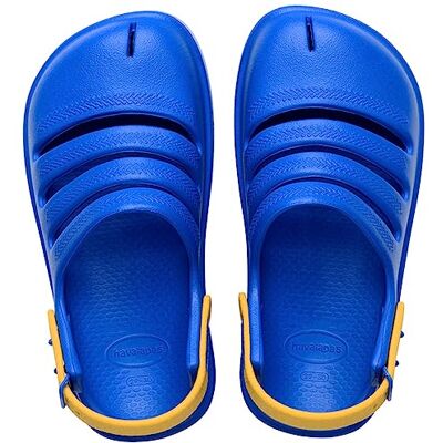 Havaianas Sabots unisexes pour enfants, Bleu étoile jaune or, 31/32 EU Havaianas Sabots unisexes pour enfants, Bleu étoile jaune or, 31/32 EU