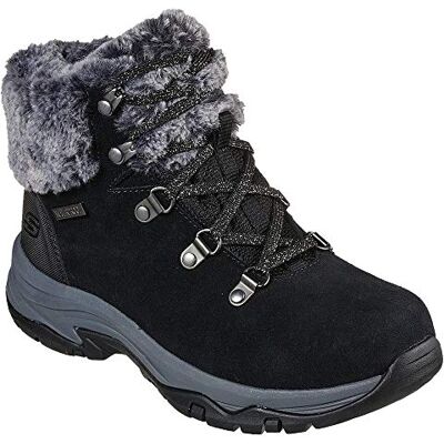 Skechers Bottines Trego Falls Finest pour femme, Daim noir et nylon, 36 EU Skechers Bottines Trego Falls Finest pour femme, Daim noir et nylon, 36 EU