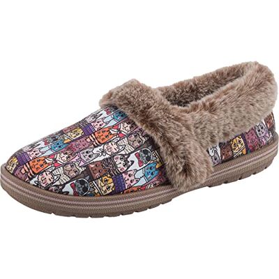 Skechers Too Cozy-Paws To Pawty Chaussons pour femme, Imitation fourrure synthétique en microfibre, 40 EU Skechers Too Cozy-Paws To Pawty Chaussons pour femme, Imitation fourrure synthétique en microfibre, 40 EU