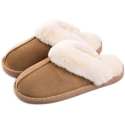 Misolin Chaussons Maison Mémoire Mousse Bois Plancher Faux Daim à Fourrure Mules Automne Hiver Hommes Femmes Intérieur/extérieur,Marron Clair M(280)=38.5/40 EU Misolin Chaussons Maison Mémoire Mousse Bois Plancher Faux Daim à Fourrure Mules Automne Hiver Hommes Femmes Intérieur/extérieur,Marron Clair M(280)=38.5/40 EU