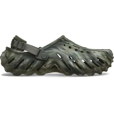 Crocs Echo Marbled Sabots unisexes pour adulte, Olive poussiéreuse multicolore, 45 EU Crocs Echo Marbled Sabots unisexes pour adulte, Olive poussiéreuse multicolore, 45 EU