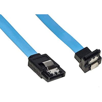 LINK LKCSATA30L Câble interne SATA III 30 cm connecteur 90° avec clip verrouillage en métal LINK LKCSATA30L Câble interne SATA III 30 cm connecteur 90° avec clip verrouillage en métal