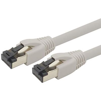 1aTTack.de 1 m Câble réseau Cat 8 Câble CAT8 gris 1 pièce Cat.8 Lan 2000 MHz 40 Gbit s 40GBase-T Poe+ câble patch Câble Ethernet LSZH 1 x 1 mètre gris 1aTTack.de 1 m Câble réseau Cat 8 Câble CAT8 gris 1 pièce Cat.8 Lan 2000 MHz 40 Gbit s 40GBase-T Poe+ câble patch Câble Ethernet LSZH 1 x 1 mètre gris