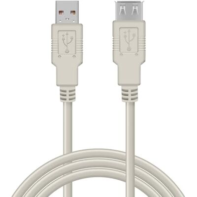 Waytex 11318 Rallonge USB 2.0 A Mâle/A Femelle 1,80 m Beige Waytex 11318 Rallonge USB 2.0 A Mâle/A Femelle 1,80 m Beige