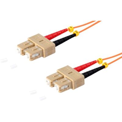 1aTTack.de 1 câble patch 3 m OM2 LWL DX DUPLEX SC/UPC SC/UPC MM MULTIMODE 50/125 µm LSZH Orange 1aTTack.de 1 câble patch 3 m OM2 LWL DX DUPLEX SC/UPC SC/UPC MM MULTIMODE 50/125 µm LSZH Orange