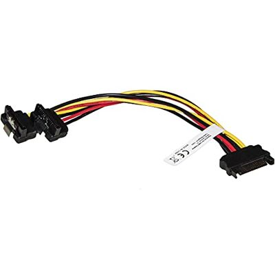 LINK LKCSATA04 Câble Sata Alimentation 15 Broches SATA mâle à 2 x 15 Broches SATA 90 degrés LINK LKCSATA04 Câble Sata Alimentation 15 Broches SATA mâle à 2 x 15 Broches SATA 90 degrés