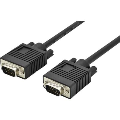 Digitus Câble de connexion moniteur VGA 1280x1024p/60Hz HD15 mâle/mâle 3.0m 2x Filtre Ferrite Noir Digitus Câble de connexion moniteur VGA 1280x1024p/60Hz HD15 mâle/mâle 3.0m 2x Filtre Ferrite Noir
