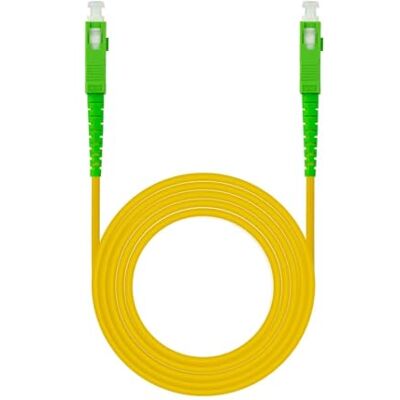 Ewent Câble à fibre optique, fibre optique câble SC/APC vers SC/APC monomode Simplex 9/125, G.657A2, LSZH, compatible avec Movistar Jazztel Vodafone Orange Amena Masmovil, jaune/vert 3 m Ewent Câble à fibre optique, fibre optique câble SC/APC vers SC/APC monomode Simplex 9/125, G.657A2, LSZH, compatible avec Movistar Jazztel Vodafone Orange Amena Masmovil, jaune/vert 3 m
