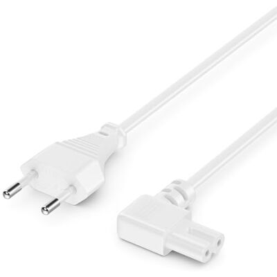 deleyCON 10m Câble Alimentation Cordon électrique Prise Type C Euro vers Prise C7 90° Coudée Euro Câble Appareil 8 TV Blu-Ray Appareils Ménagers Adaptateurs Blanc deleyCON 10m Câble Alimentation Cordon électrique Prise Type C Euro vers Prise C7 90° Coudée Euro Câble Appareil 8 TV Blu-Ray Appareils Ménagers Adaptateurs Blanc