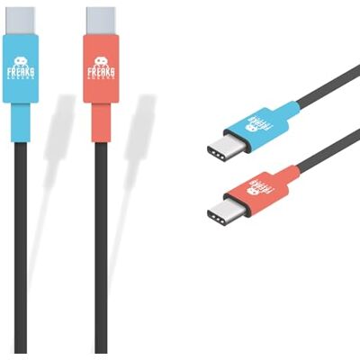 Freaks and Geeks -Câble de Charge Switch 2 Type C vers Type C (3m)- Bleu et rouge Freaks and Geeks -Câble de Charge Switch 2 Type C vers Type C (3m)- Bleu et rouge
