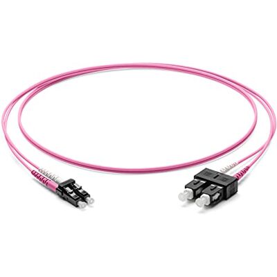 Corning Violet 2m Câble en fibre optique multimode duplex - Câble réseau Corning Violet 2m Câble en fibre optique multimode duplex - Câble réseau