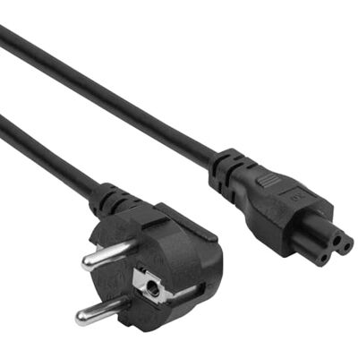 AKYGA AK-NB-10C Câble d'alimentation pour ordinateur portable Fil de cuivre 3 x 0,75 mm² 3 broches IEC C5 Schuko CEE 7/7 EU 3 m Noir Fiche Mickey AKYGA AK-NB-10C Câble d'alimentation pour ordinateur portable Fil de cuivre 3 x 0,75 mm² 3 broches IEC C5 Schuko CEE 7/7 EU 3 m Noir Fiche Mickey