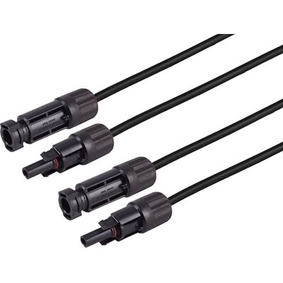 1aTTack.de 1 câble d'extension PV4 de 50 m 4 mm² H1Z2Z2-K IEC 62852 Pour installations photovoltaïques Sans halogène Résistant aux UV IP68 Isolation Tinned Copper XLPO 1aTTack.de 1 câble d'extension PV4 de 50 m 4 mm² H1Z2Z2-K IEC 62852 Pour installations photovoltaïques Sans halogène Résistant aux UV IP68 Isolation Tinned Copper XLPO