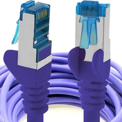 1aTTack.de 10m CAT6a câble réseau violet 1 pièce câble patch CAT 6 A 10000 Mbit s SFTP PIMF 500 MHz compatible avec routeur commutateur Internet DSL CAT5 CAT6 CAT7 1aTTack.de 10m CAT6a câble réseau violet 1 pièce câble patch CAT 6 A 10000 Mbit s SFTP PIMF 500 MHz compatible avec routeur commutateur Internet DSL CAT5 CAT6 CAT7