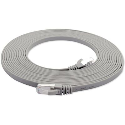 1aTTack.de Câble Réseau CAT7 Cat 7 plat 1 pièce 10.0 m Ethernet LAN DSL Modem Routeur gris 1 pièce 1aTTack.de Câble Réseau CAT7 Cat 7 plat 1 pièce 10.0 m Ethernet LAN DSL Modem Routeur gris 1 pièce