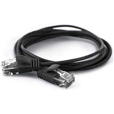 Wantec - Câble Réseau - 20 Cm - RJ-45 - Cat 6A - Noir Wantec - Câble Réseau - 20 Cm - RJ-45 - Cat 6A - Noir