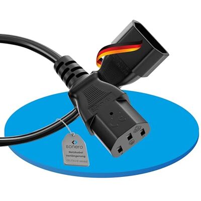 SONERO - X-C13P-C13F-030B - 3 m - Noir - Câble d'extension SONERO - X-C13P-C13F-030B - 3 m - Noir - Câble d'extension