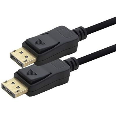 1aTTack.de 1 x câble DP 4K 60 Hz 5 m -Câble Displayport, bande passante DP 1.2 de max. 21,6 Gbit s 4K2K 60 Hz compatible avec 1.1, HDCP, DPCP noir. 1aTTack.de 1 x câble DP 4K 60 Hz 5 m -Câble Displayport, bande passante DP 1.2 de max. 21,6 Gbit s 4K2K 60 Hz compatible avec 1.1, HDCP, DPCP noir.