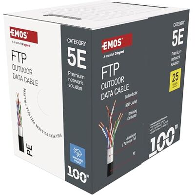 Câble de données FTP 5E extérieur 100m - Data Cable Câble de données FTP 5E extérieur 100m - Data Cable