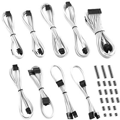 CableMod Classic Série ModMesh C-Series Jeu de câbles Corsair RMi & RMX Blanc CableMod Classic Série ModMesh C-Series Jeu de câbles Corsair RMi & RMX Blanc