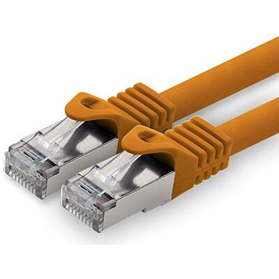 1aTTack.de Câble Réseau CAT7 CAT 7 SFTP 10Gb/s 1 pièce 2.0 m Ethernet LAN DSL Modem Routeur orange 1 pièce 1aTTack.de Câble Réseau CAT7 CAT 7 SFTP 10Gb/s 1 pièce 2.0 m Ethernet LAN DSL Modem Routeur orange 1 pièce