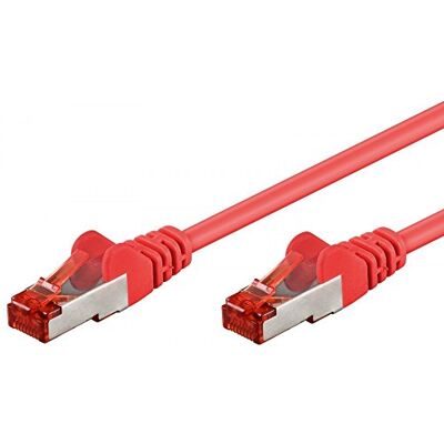 goobay 93214 CAT 6 Câble de Liaison, S/FTP (PiMF), Rouge, 0.25m Longueur goobay 93214 CAT 6 Câble de Liaison, S/FTP (PiMF), Rouge, 0.25m Longueur