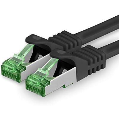 1aTTack.de Câble Réseau CAT7 CAT 7 SFTP 1 pièce 3.0 m Ethernet LAN DSL Modem Routeur Noir 1aTTack.de Câble Réseau CAT7 CAT 7 SFTP 1 pièce 3.0 m Ethernet LAN DSL Modem Routeur Noir