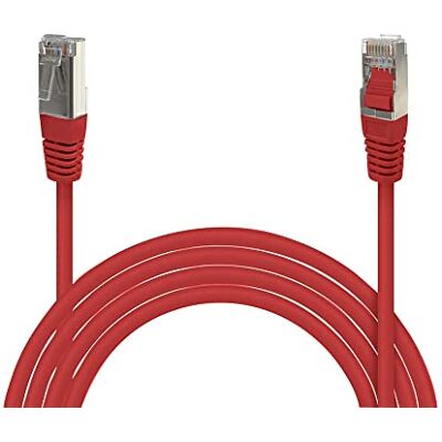 Waytex 33523 Cordon réseau RJ45 Cat6 Blindé FTP 5 m Rouge Waytex 33523 Cordon réseau RJ45 Cat6 Blindé FTP 5 m Rouge