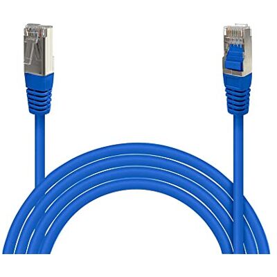 Waytex 33511 Cordon réseau RJ45 Cat6 Blindé FTP 2 m Bleu Waytex 33511 Cordon réseau RJ45 Cat6 Blindé FTP 2 m Bleu