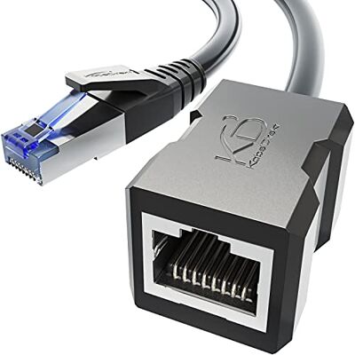 KabelDirekt – Câble d'extension Ethernet 10Gbit/s – 10m Câble Ethernet CAT7 mâle vers femelle, étend les câbles réseau, 10Gbit/s, blindage SF/FTP, noir KabelDirekt – Câble d'extension Ethernet 10Gbit/s – 10m Câble Ethernet CAT7 mâle vers femelle, étend les câbles réseau, 10Gbit/s, blindage SF/FTP, noir