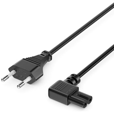 deleyCON 10m Câble Alimentation Cordon électrique Prise Type C Euro vers Prise C7 90° Coudée Euro Câble Appareil 8 TV Blu-Ray Appareils Ménagers Adaptateurs Noir deleyCON 10m Câble Alimentation Cordon électrique Prise Type C Euro vers Prise C7 90° Coudée Euro Câble Appareil 8 TV Blu-Ray Appareils Ménagers Adaptateurs Noir