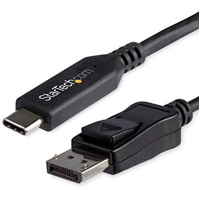 StarTech .com CDP2DP141MB Câble USB C vers DisplayPort 1.4 8K/5K/4K USB Type-C vers DP 1.4 Alt Mode HBR3/HDR/DSC Câble de moniteur DP 8K 60 Hz StarTech .com CDP2DP141MB Câble USB C vers DisplayPort 1.4 8K/5K/4K USB Type-C vers DP 1.4 Alt Mode HBR3/HDR/DSC Câble de moniteur DP 8K 60 Hz