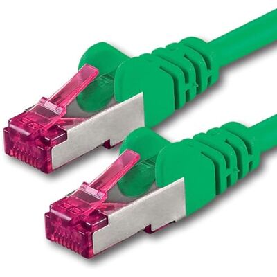 1aTTack.de 0,5 m vert 1 pièce câble réseau CAT6a (10Gb/s) S-FTP CAT 6a Lanka câble certifié GHMT PIMF 500 MHz Cat5 Cat5e Cat6 Cat6a Cat7 pour switch, routeur, modem, Internet 1aTTack.de 0,5 m vert 1 pièce câble réseau CAT6a (10Gb/s) S-FTP CAT 6a Lanka câble certifié GHMT PIMF 500 MHz Cat5 Cat5e Cat6 Cat6a Cat7 pour switch, routeur, modem, Internet
