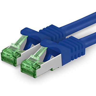 1aTTack.de Câble Réseau CAT7 CAT 7 SFTP 1 pièce 15.0 m Ethernet LAN DSL Modem Routeur Bleu 1aTTack.de Câble Réseau CAT7 CAT 7 SFTP 1 pièce 15.0 m Ethernet LAN DSL Modem Routeur Bleu