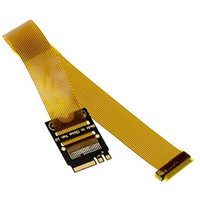 KALEA-INFORMATIQUE Adaptateur BCM94331CSAX BCM94360CS2 vers M2 E A Key pour Carte WiFi Bluetooth avec Nappe Souple 165mm KALEA-INFORMATIQUE Adaptateur BCM94331CSAX BCM94360CS2 vers M2 E A Key pour Carte WiFi Bluetooth avec Nappe Souple 165mm