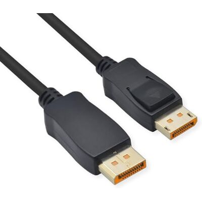 Roline Câble DisplayPort v2.1 16K DP ST ST Noir 3 m Roline Câble DisplayPort v2.1 16K DP ST ST Noir 3 m