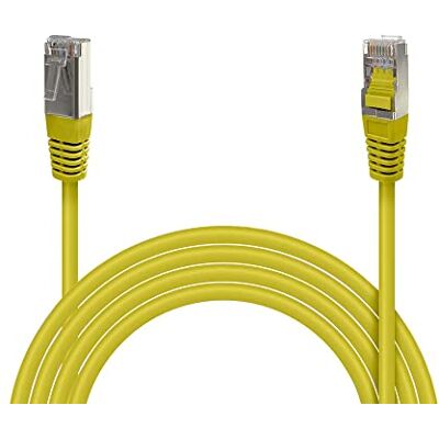 Waytex 33517 Cordon réseau RJ45 Cat6 Blindé FTP 3 m Jaune Waytex 33517 Cordon réseau RJ45 Cat6 Blindé FTP 3 m Jaune