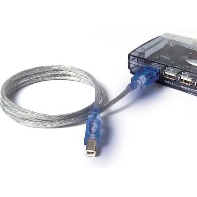 Belkin F3U144EA06-CLR Câble USB 2.0 Lumineux, LED Transparent, 1.8 m Belkin F3U144EA06-CLR Câble USB 2.0 Lumineux, LED Transparent, 1.8 m