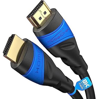 KabelDirekt – Câble HDMI 8K & 4K – 3m – Technologie Flexcore allemande 10K, 8K@60Hz & 4K@120Hz, High Speed HDMI – pour PS5, Xbox Series X/S, Switch 2, PC & Blu-ray – anti-interférences & flexible KabelDirekt – Câble HDMI 8K & 4K – 3m – Technologie Flexcore allemande 10K, 8K@60Hz & 4K@120Hz, High Speed HDMI – pour PS5, Xbox Series X/S, Switch 2, PC & Blu-ray – anti-interférences & flexible