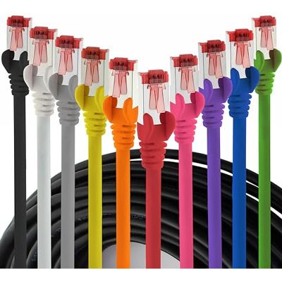 1aTTack.de Câble réseau Cat6 10x 0,5m CAT6 blindage SFTP Câble patch CAT.6 RJ45 Câble Ethernet Routeur LAN DSL Switch Panneau de brassage modem 10 couleurs 1aTTack.de Câble réseau Cat6 10x 0,5m CAT6 blindage SFTP Câble patch CAT.6 RJ45 Câble Ethernet Routeur LAN DSL Switch Panneau de brassage modem 10 couleurs