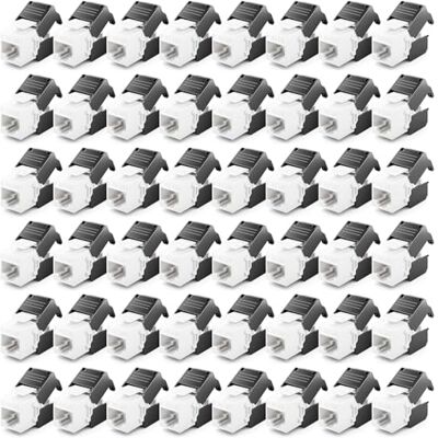 deleyCON Module Keystone Jack CAT6A (lot de 48 Pièces) RJ45 Prise vers LSA, 10 Gbit/s, 500 MHz, T568A/T568B, AWG 22-26 UTP Plastique pour Panneau de Brassage, Prise Réseau deleyCON Module Keystone Jack CAT6A (lot de 48 Pièces) RJ45 Prise vers LSA, 10 Gbit/s, 500 MHz, T568A/T568B, AWG 22-26 UTP Plastique pour Panneau de Brassage, Prise Réseau