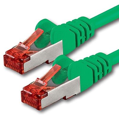 1aTTack.de 1x 15m Câble patch câble réseau Cat 6 Cat6 RJ45 SFTP vert 1aTTack.de 1x 15m Câble patch câble réseau Cat 6 Cat6 RJ45 SFTP vert