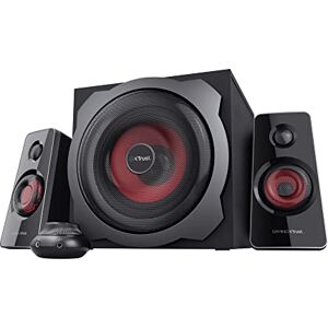 Trust GXT 38 Enceinte PC Gamer 2.1 avec Caisson de Basses, 120 W, Gestion Intelligente de l’Alimentation, Contrôle du Volume Filaire, Speaker pour PC et Ordinateur Portable -Noir/Rouge Trust GXT 38 Enceinte PC Gamer 2.1 avec Caisson de Basses, 120 W, Gestion Intelligente de l’Alimentation, Contrôle du Volume Filaire, Speaker pour PC et Ordinateur Portable -Noir/Rouge