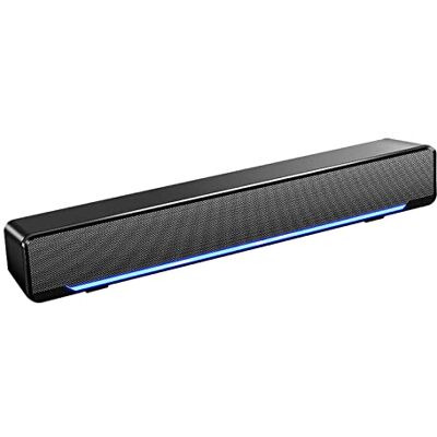 Docooler Barres de Son, Mini Haut-Parleur, Haut-Parleur Stéréo Subwoofer, Bass Surround Sound Box Wired, Music Player, avec USB / 3.5mm Audio Input, pour PC Laptop Smartphone Tablet MP3 MP4 Docooler Barres de Son, Mini Haut-Parleur, Haut-Parleur Stéréo Subwoofer, Bass Surround Sound Box Wired, Music Player, avec USB / 3.5mm Audio Input, pour PC Laptop Smartphone Tablet MP3 MP4