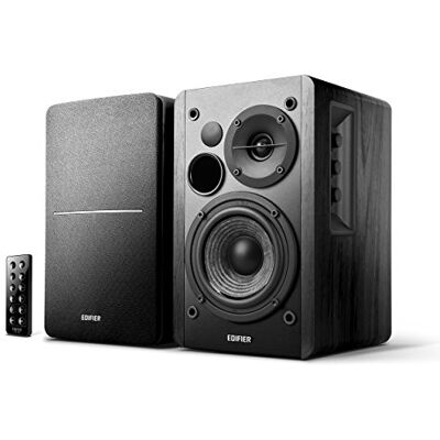 Edifier R1280DB Noir Enceintes Studio et Bookshelf Actives, Télécommande IR, Bluetooth, 2 Entrées RCA, Prises Optique et Coaxiale, Ampli Intégré, Pour PC, Portable, Mac, Téléphone et Hi-Fi Edifier R1280DB Noir Enceintes Studio et Bookshelf Actives, Télécommande IR, Bluetooth, 2 Entrées RCA, Prises Optique et Coaxiale, Ampli Intégré, Pour PC, Portable, Mac, Téléphone et Hi-Fi