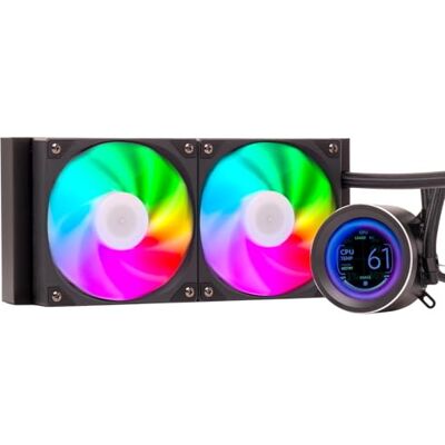 Itek Dissipateur à liquide Arctic Sphere LCD 240-240 mm SKT Universel- PWM Fan- LCD 2,8" avec logiciel Itek Dissipateur à liquide Arctic Sphere LCD 240-240 mm SKT Universel- PWM Fan- LCD 2,8" avec logiciel