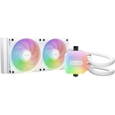 be quiet! Light Loop 240 mm Refroidissement à eau blanche pour systèmes overclockés, 2 x Light Wings LX 120 mm PWM ventilateur ARGB à grande vitesse, bloc de refroidissement élégant, avec hub PWM be quiet! Light Loop 240 mm Refroidissement à eau blanche pour systèmes overclockés, 2 x Light Wings LX 120 mm PWM ventilateur ARGB à grande vitesse, bloc de refroidissement élégant, avec hub PWM