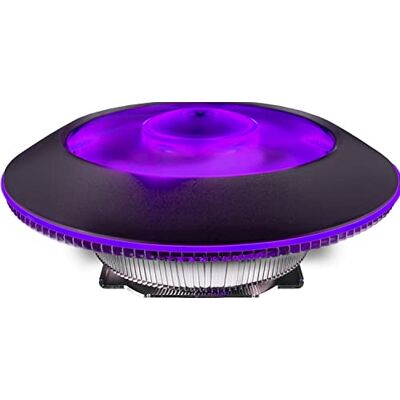 Cooler Master MasterAir G100M Refroidisseur d'air pour processeur – Colonne à changement de phase à profil bas, compatible mini-ITX, ventilateur PWM de 92 mm avec anneau RVB et contrôleur RVB filaire Cooler Master MasterAir G100M Refroidisseur d'air pour processeur – Colonne à changement de phase à profil bas, compatible mini-ITX, ventilateur PWM de 92 mm avec anneau RVB et contrôleur RVB filaire
