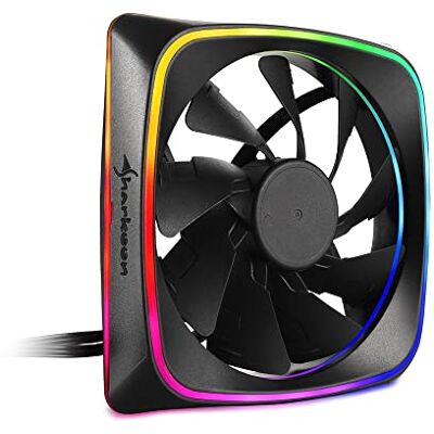 Sharkoon RGB Shark Lights 4044951028924 Ventilateur de boîtier Noir Sharkoon RGB Shark Lights 4044951028924 Ventilateur de boîtier Noir